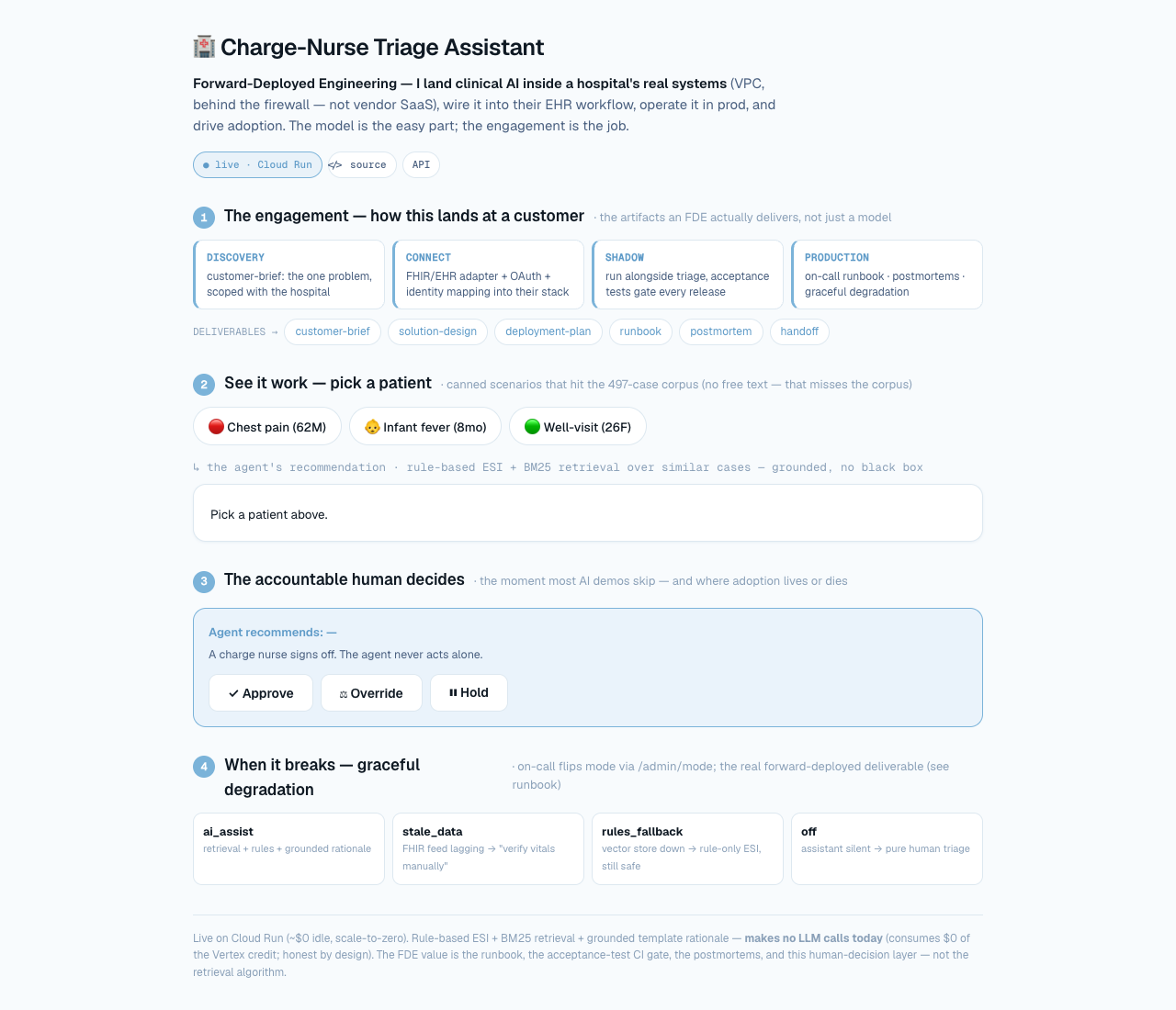 Healthcare Forward Deployed Engineer