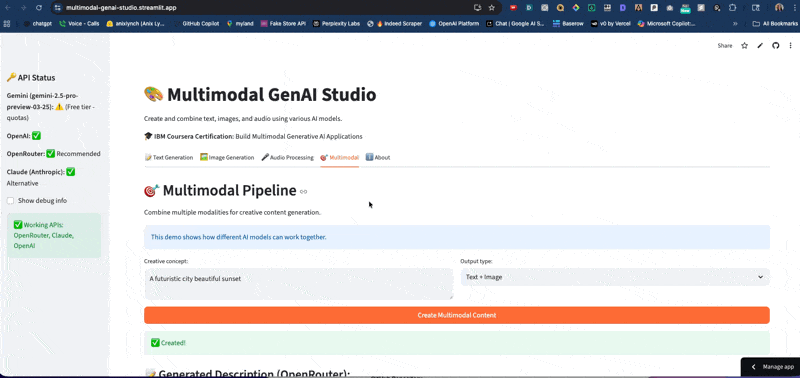 Multimodal GenAI Studio