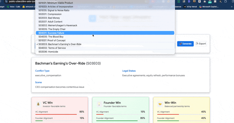 Pied Piper Legal Simulator
